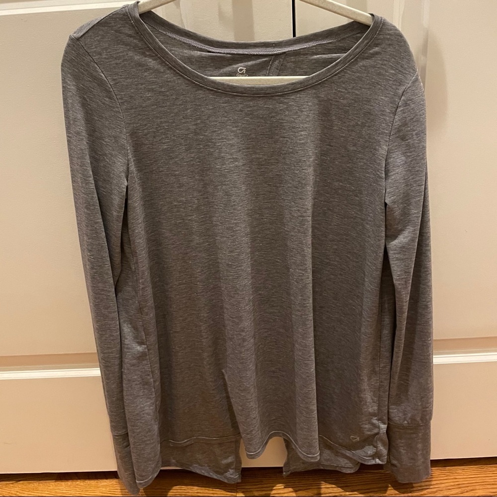 Gap Body Open Back Long Sleeve Workout Tee